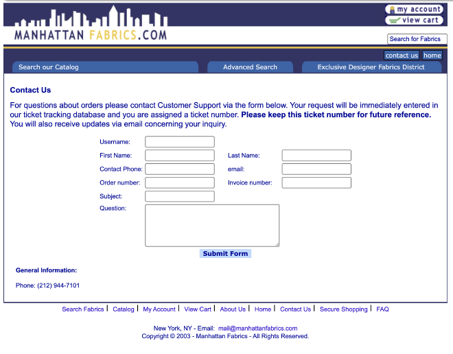 manhattanfabrics.com swatch screenshot
